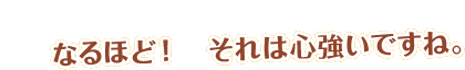 なるほど、それは心強いですね。